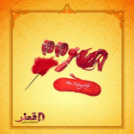 BDSM SEX KIT Bracelet+Whip+Goggles+Feather+Mouth Ball Gag BDSM-001