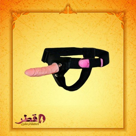 LeLuv 6.5 Male Hollow Vibrating Strap On SO-010