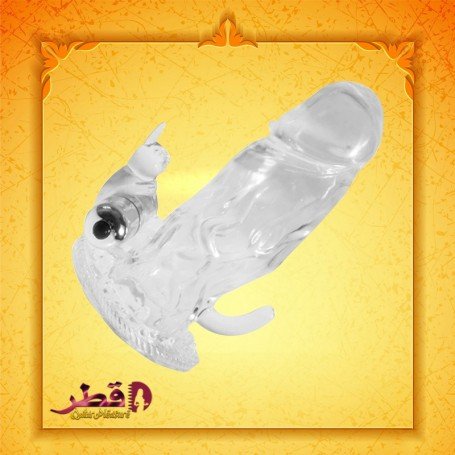 Triple Pleasure Vibrating Rabbit Penis Sleeve PES-028