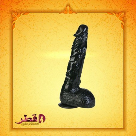 8 inch Black Realistic Non Vibrator With Suction Cup RSNV-018