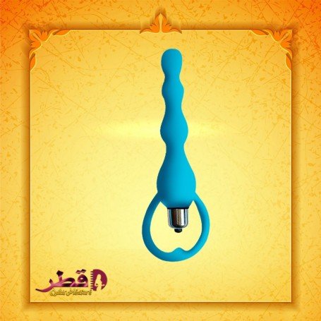 Blue Silicone Anal Vibrator AD-029